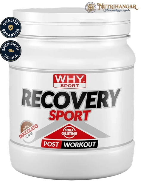 Barattolo di Recovery Sport Cioccolato Why Sport in polvere per il recupero muscolare
