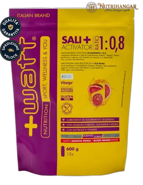 Confezione di Sali+ Activator +Watt integratore salino Gusto Arancia Rossa