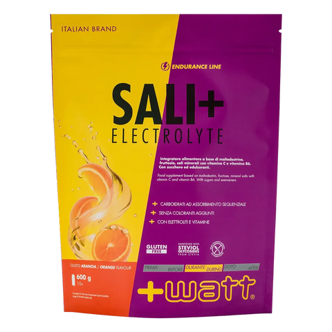 Sali+ Electrolyte +Watt Arancia – doypack da 600 g