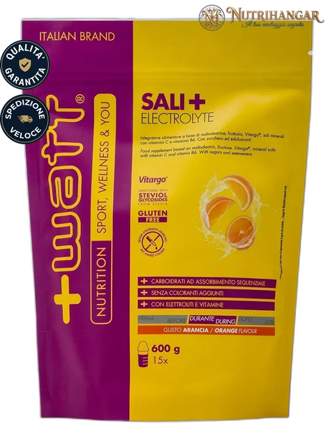 Confezione di Sali+ Electrolyte +Watt integratore sali Gusto Arancia 600 kg