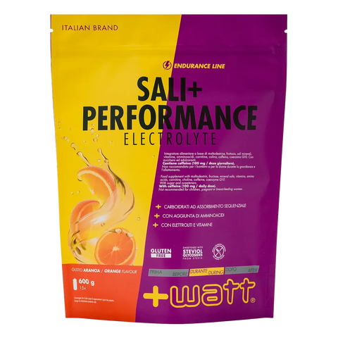 Sali+ Performance Electrolyte +Watt Arancia – doypack da 600 g