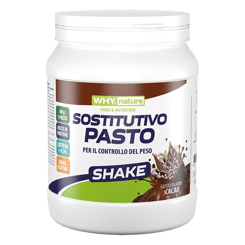 Sostitutivo Pasto Shake Why Nature Cacao – barattolo da 480 gr