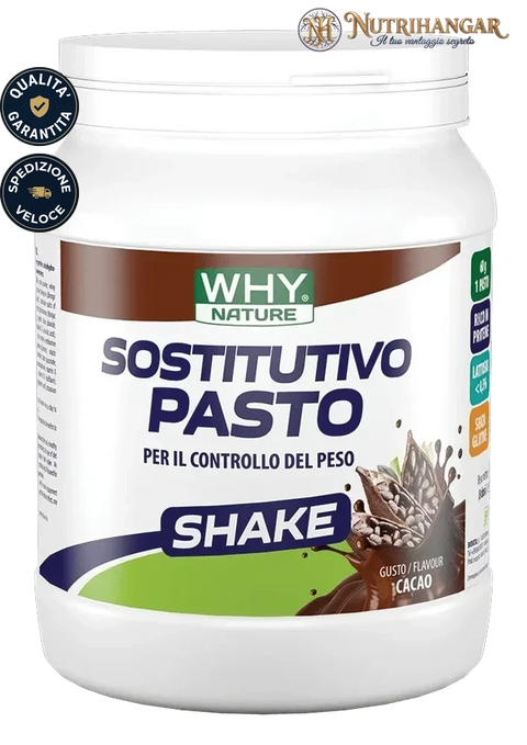 Shake Sostitutivo Pasto Why Nature per il controllo del peso Gusto Cacao