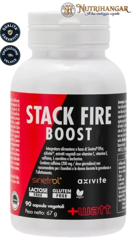 Stack Fire Boost +Watt - Arancio Amaro, aXivite® e Caffeina