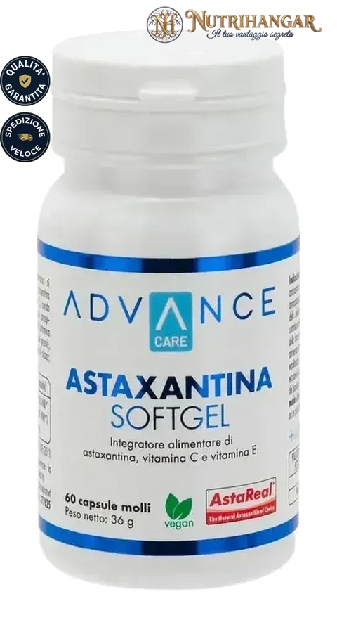 Confezione di Astaxantina SoftGel +Watt con Vitamina C ed E, per la protezione cellulare