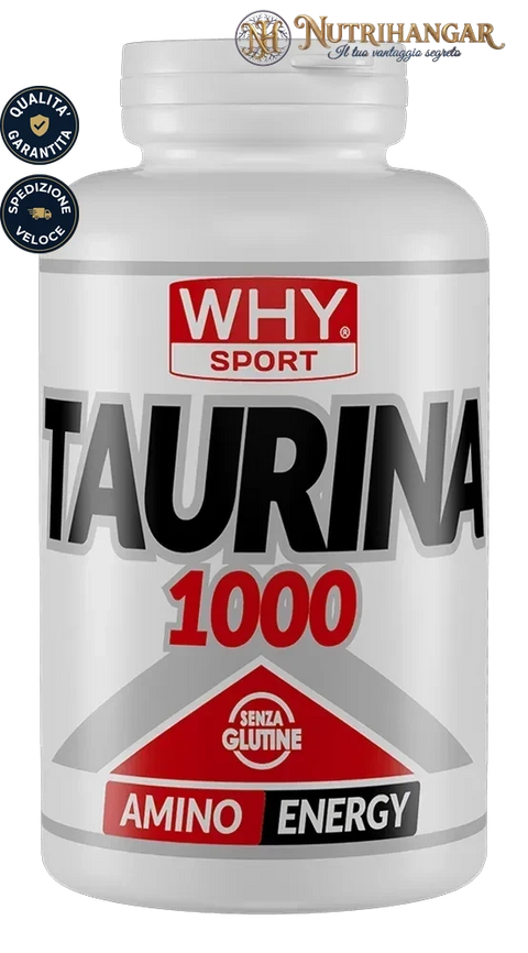 Flacone dell'integratore Taurina 1000 Why Sport da 1000mg