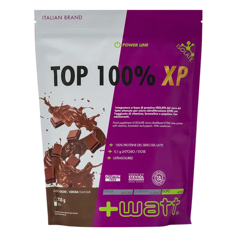 Top 100% XP +Watt Cacao – doypack da 750 g
