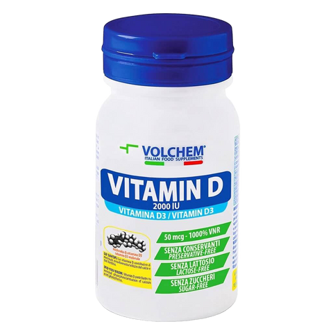 Vitamin D 2000 IU Volchem - Barattolo da 60 Compresse