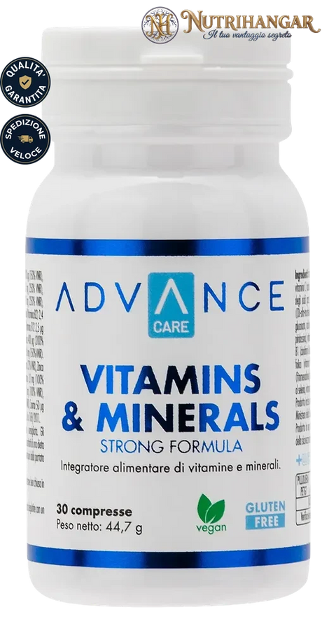 Compresse Vitamins & Minerals Strong Formula +Watt ad alto dosaggio. 30 compresse
