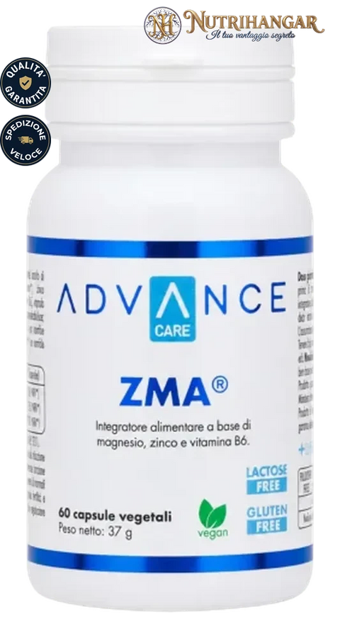 Confezione di Zma® +Watt integratore di Zinco, Magnesio e Vitamina B6 in capsule vegetali.